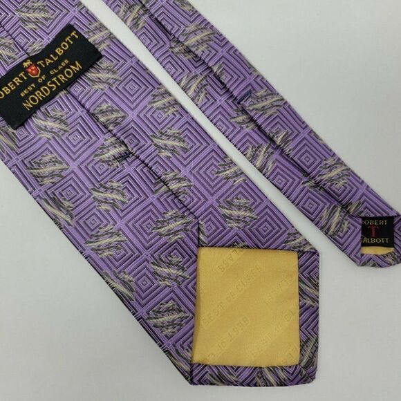 ROBERT TALBOTT BEST OF CLASS SILK TIE PURPLE - Picture 2 of 2